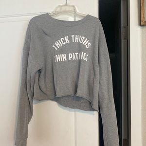 Cropped sweatshirt